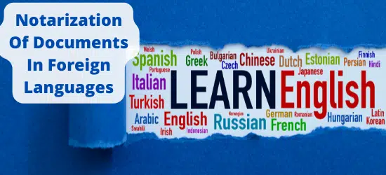Notarization Of Form Multi Language 69 Notarization Of Documents In Foreign Languages
