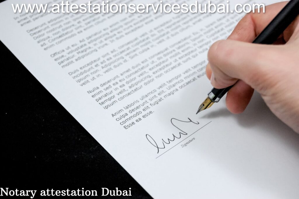 Notary services Dubai