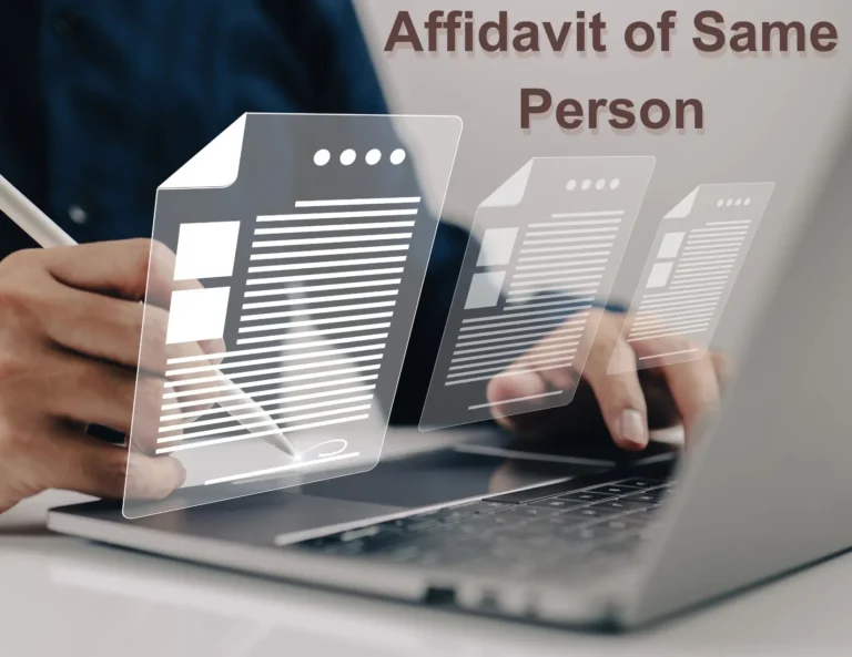 affidavit of same person
