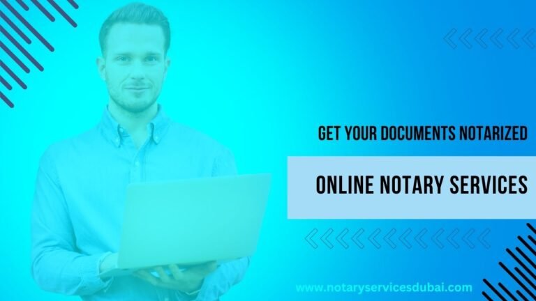 How to do a notary attestation in Dubai. Picture for notary services